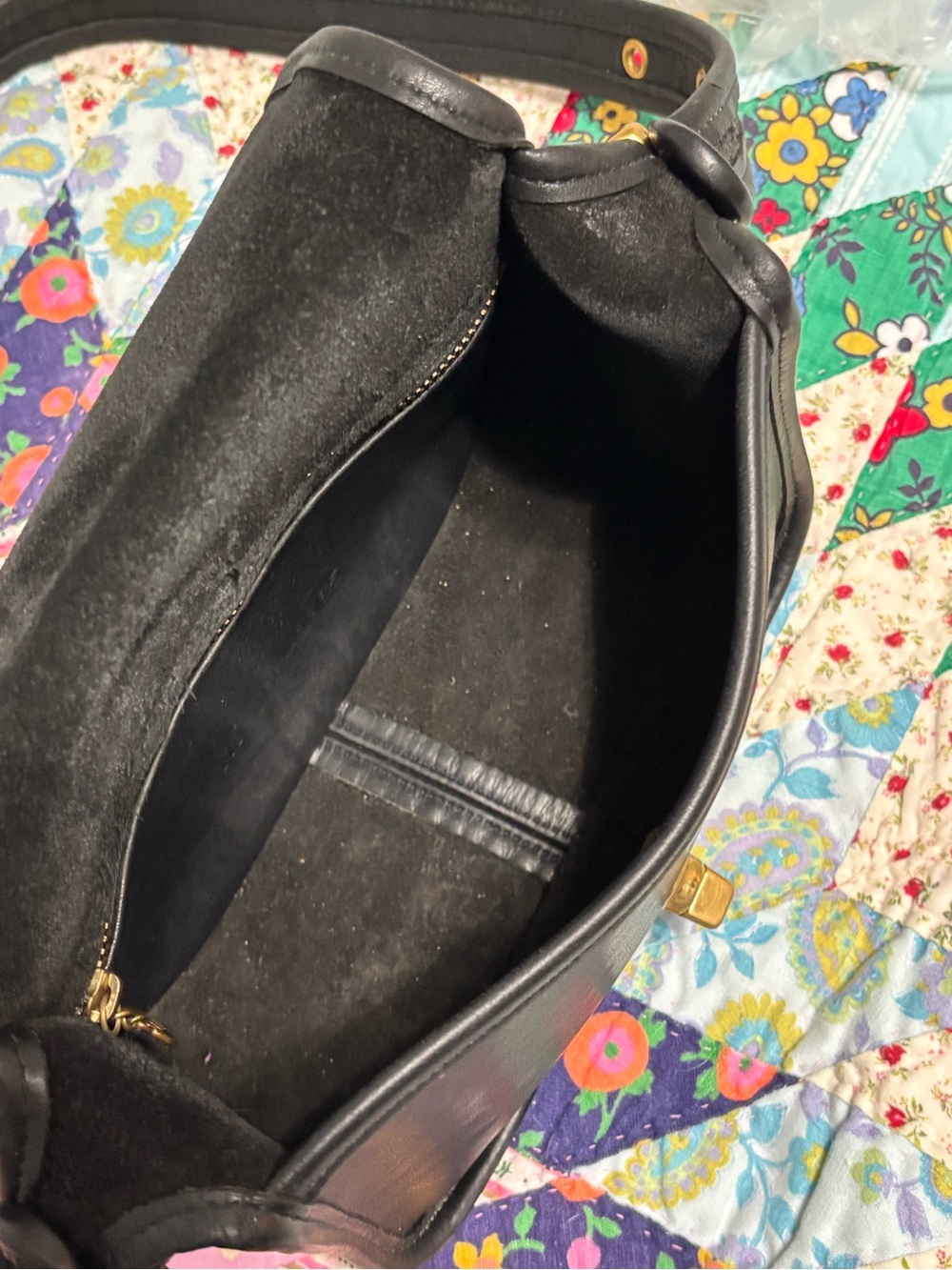 Vintage Coach Black Legacy Small Flap Crossbody J6C-9965 - Picture 5 of 13